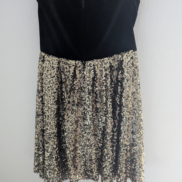 Guess Black and Gold Sparkle Mini Dress - Picture 8 of 16